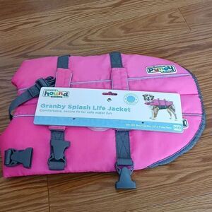 Granby  Splash Life Jacket for Dogs  Sz M 30-55lbs  Girth 21-27"  NEW